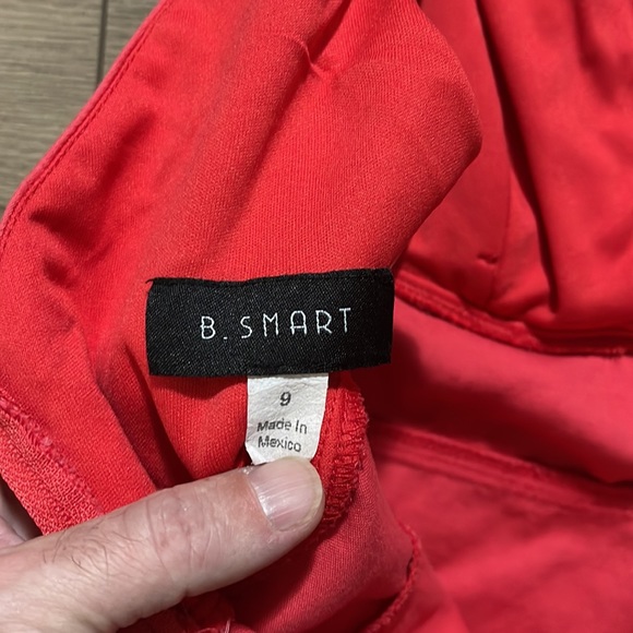 B. Smart Sleeveless Paneled Girl's Jr. Dress, Size 9 in coral color - Picture 6 of 8